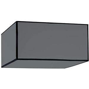 Hanglamp Roméo, vierkant, sokkel 50 x 23 cm, zwart