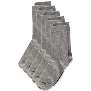 Minymo Meisjes 5er Pack Ankel Socken Kalf Sokken, Grijs (Lichtgrijs Melange 130), 27-30 (Maat: 27), Grijs (lichtgrijs Melange 130), 27-30 (Manufacturer Size: 27)