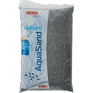 Zolux grind natuur voor aquarium basalt zwart van 1 tot 4 mm granuométie – 5 kg