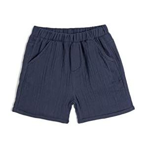 Koton Babyboys Zakken Elastische Tailleband Katoenen Shorts, Marine (720), 3-4 Jaar