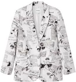 Blazers - Gedeeltelijk Gevoerd - Normale Pasvorm - Lange Mouw - Normale Lengte