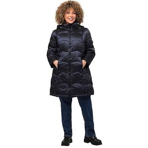 ULLA POPKEN A-Line functionele jas, gewatteerde waterafstotende damesjas, Zwart, 44-46