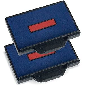 Trodat Vervangende kussens 6/56/2 voor Professional 5460, 5460L en 5465 - stempelkleur blauw-rood, verpakking van 2 stuks