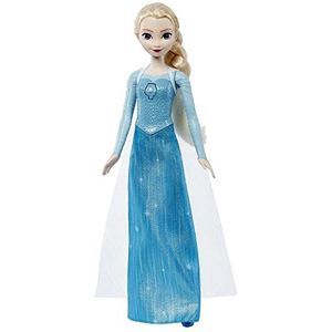 Disney Frozen - Elsa HMG33 In het ochtendgloren zal ik opduiken, pop met bijzondere uitstraling, zingen "In Morgengrauen werde ich aufstehen "uit de film, speelgoed voor kinderen van 3 jaar oud,
