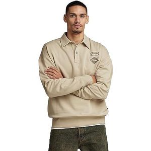 G-STAR RAW Polo Loose sw, Beige (Westpoint Khaki D23495-b782-c531), XL