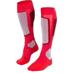 FALKE Dames SkiSokken SK2 Intermediate Wool W KH Wol Functioneel Material Warm Dik 1 Paar, Rood (Rose 8680), 39-40