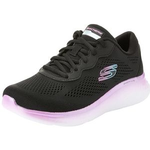 Skechers Dames Skech-LITE PRO prachtige stappen, zwart mesh/paarse trim, 5 UK, Zwarte Mesh Paarse Trim, 38 EU