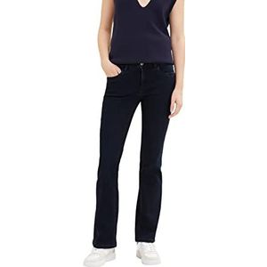 TOM TAILOR Dames Alexa Bootcut Jeans, 10173 - Dark Stone Blue Black Denim, 26W x 32L