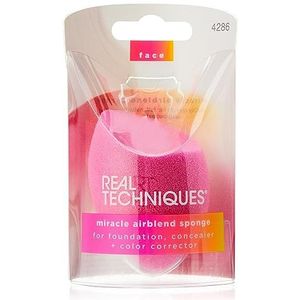 Real Techniques Chroma Miracle Teint Make-up Blending Spons, voor vloeibare en crème foundations, dauw of matte afwerking, 1 Count