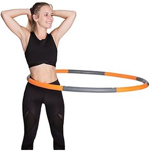 HOOPOMANIA Weight Hoop [1,5 kg] fitness hoepel voor volwassenen in oranje - beginnershoepel