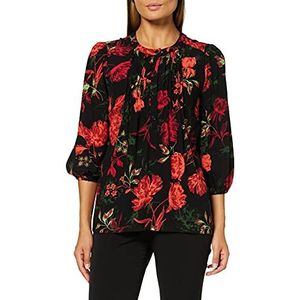 Joe Browns Dames Fascinerende Bloemen Blouse, Zwart/Rood, 34 NL