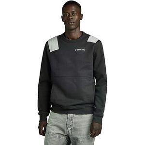 G-STAR RAW Flight Deck R Sweat, Zwart (Dk Black D24418-d557-6484), S
