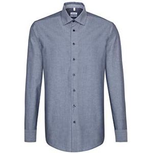 Seidensticker Effen, chique overhemd voor heren, met extra draagcomfort en kentkraag, slim fit, businesshemd met lange mouwen