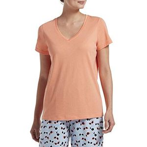 HUE Pyjamatop voor dames, Perzik Roze, L