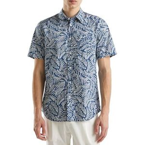 United Colors of Benetton heren overhemd, Blauw, XS