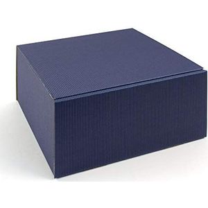 Vierkante geschenkdoos, 250 x 240 x 120 mm, 10 stuks, donkerblauw