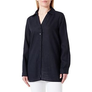 GERRY WEBER Edition Dames 860037-66435 blouse, marineblauw, 34, navy