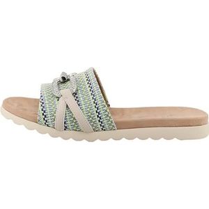 Tom Tailor Dames 5390490030 Schuifsandalen, blauw-multi, 37 EU, Blue Multi, 37 EU