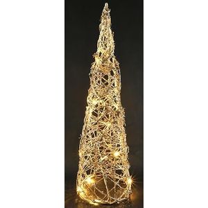 Kerstpiramide led-piramide, kerstlichtpiramides, kerstkegelboom, kerstboom, dennenboom, kegel, verlichte kerstlichtkegel, kerstdecoratie decoratie, verlichting, 60 x 18 x 18 cm