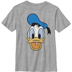 Disney Big Face Donald T-shirt voor jongens, sport heide, M, Sportieve heide, M