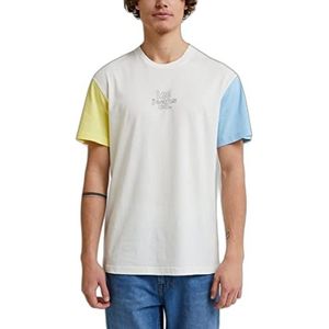 Lee Men's Relaxed Color Block Tee T-Shirt, ecru, Large, ecru, L