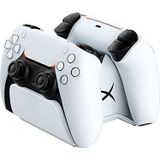 HyperX ChargePlay Duo - Oplaadstation voor Playstation 5 DualSense draadloze controllers, gewogen basis en veilig docking, compact ontwerp, USB-C kabel inbegrepen