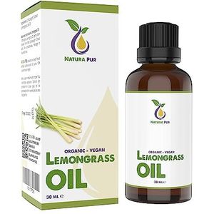 Citroengrasolie 30ml - 100% natuurlijke etherische olie - Citroen Gras Olie (Cymbopogon Citratus Leaf Oil) voor een goede nachtrust - Lemongras Oil voor aromadiffuser