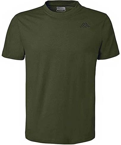Kappa - Cafers - T-shirt - Groen Olijf - Slim-fit - Korte Mouwen