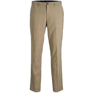 JACK & JONES Jprfranco Check Trouser broek voor heren, Corduroy & Whey/Checks: super slim fit, 46