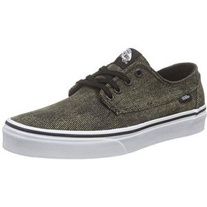 Vans Brigata Low-Top Sneakers voor heren, Bruin Zuur Denim Kaki Zwart, 37 EU