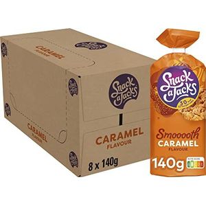 Snack A Jacks Rijstwafel Smooth Caramel, Doos 8 stuks x 140 g