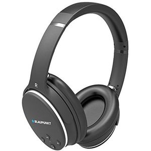 Blaupunkt BLP4400 Bluetooth-hoofdtelefoon, draadloos, met hoofdband, ruisonderdrukking, 9 uur gebruiksduur, zwart