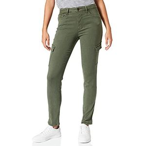 Camel Active Womenswear 3760056434 broek voor dames, Dark Green, 26W x 30L