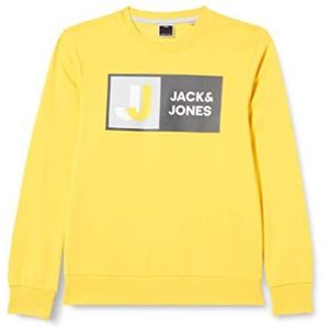 Jack & Jones Heren Jcologan Crew Neck Sweatshirt, Solar Power., XL