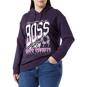 BOSS Women's C_Edelight_Party Sweatshirt, Dark Purple506, L