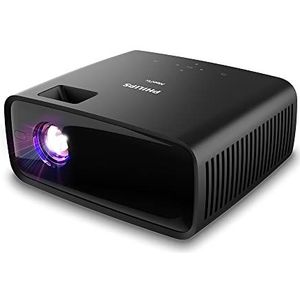 Philips NeoPix 120 Mini-projector True HD 720p in ultra-stil en ultra-compact design met 2.1 geluid, zwart