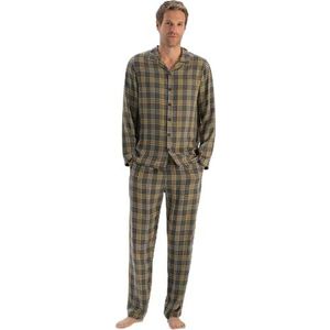 Dagi Men's Smoke Plaid Woven Viscose Shirt, M, smoke, M