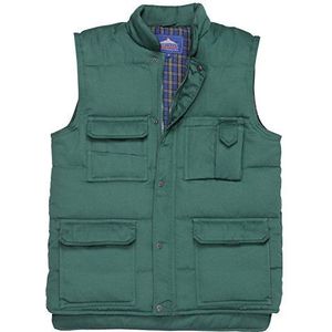 Portwest S414 Shetland Bodywarmer, Flessengroen, Grootte L