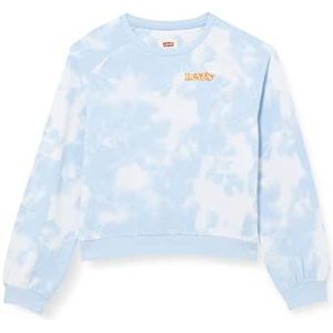 Levi's Kids Benchwarmer Crew Sweatshirt Meisjes, 10-16 jaar oud, Plein Air Tie Dye, 16 jaar