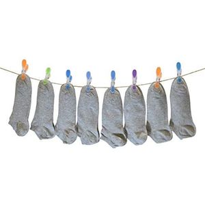 PETTI Artigiani Italiani Unisex Clzu-Fantasmino-grigio-38 20 paar katoenen sokken voor heren en dames, grijs, 35-38 (verpakking van 8)