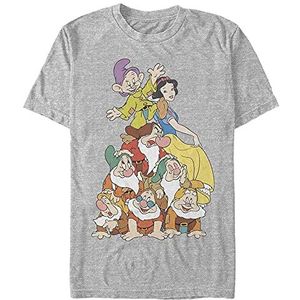 Disney Snow White - Squad Dwarf Stack Unisex Crew neck T-Shirt Melange grey 2XL