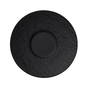 Villeroy & Boch – Manufacture Rock schotel voor espresso of mokka, 12 cm, zwart, vaatwasmachinebestendig, servies, premium porselein