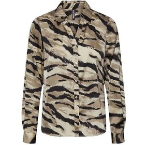 Pcfei Ls Shirt, Frosted Almond/Aop: Tijger, S