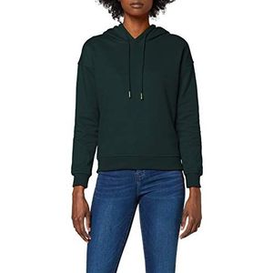 Urban ClassicsdamesSweatshirt met capuchondames hoodie,groen (bottle green),5XL Grote maten