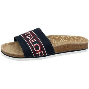TOM TAILOR 5393415 Platte damesslipper, marineblauw, 39 EU, navy, 39 EU