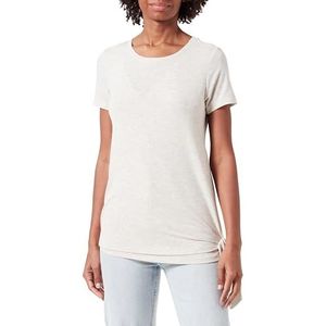 T-shirt met korte mouwen, Oatmeal Melange - 006, XL