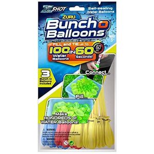 COLORBABY 42717 Bunch O-ballonnen, 3 bundels met 35 ballonnen, verschillende kleuren