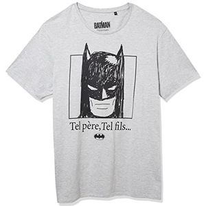 Batman MEBATMBTS207 T-shirt, grijs melange, maat L heren
