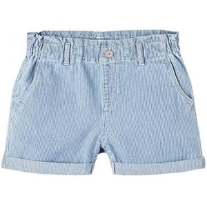 NAME IT KIDS Gestreepte Regular Fit Short NKFBELLA Medium Blue Denim