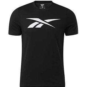 Reebok Heren Graphic Series Vector T-shirt, zwart, XXL UK